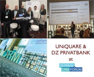 Read more about the article UNiQUARE and DZ PRIVATBANK at German CRM Forum